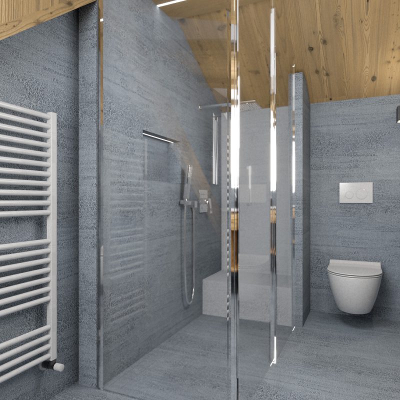appartamento Parè in Chalet Silene a Livigno - bagno con doccia